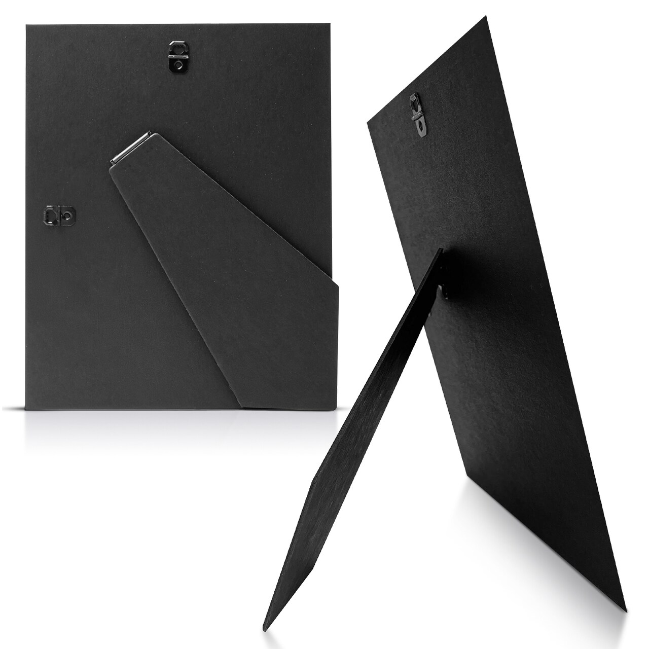 Adjustable DIY Easel Backs | Solid Black Cardboard Back | Fits Most Photo Frames | USA Designed and Made